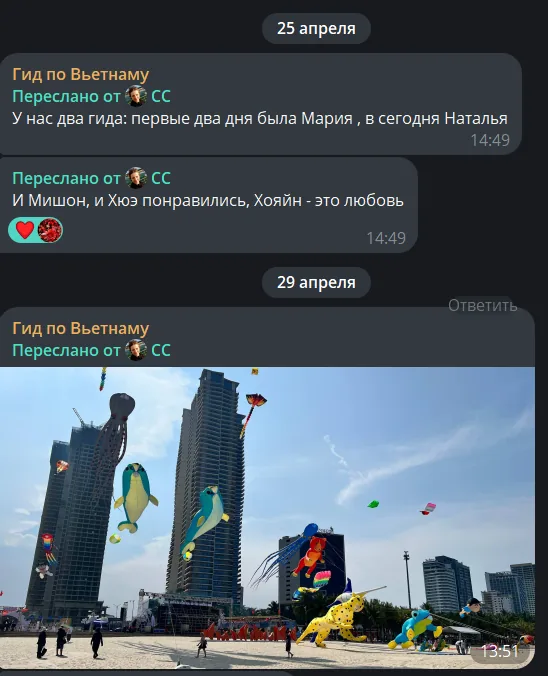 Отзыв семьи о туре по центральному Вьетнаму — Хойан, Хюэ, Мишон